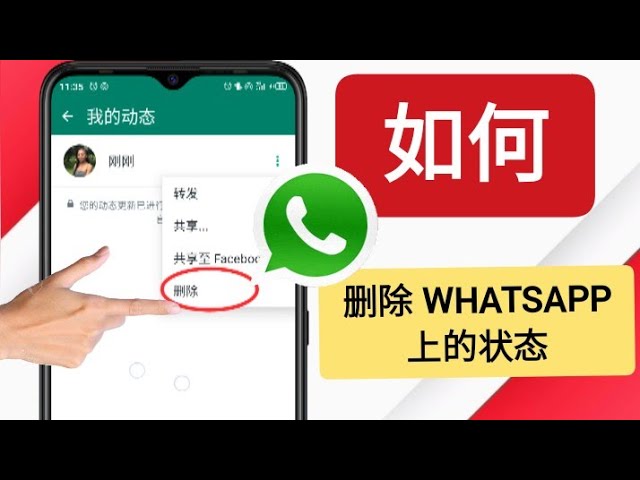 怎样删除掉Whatapps里的状态？